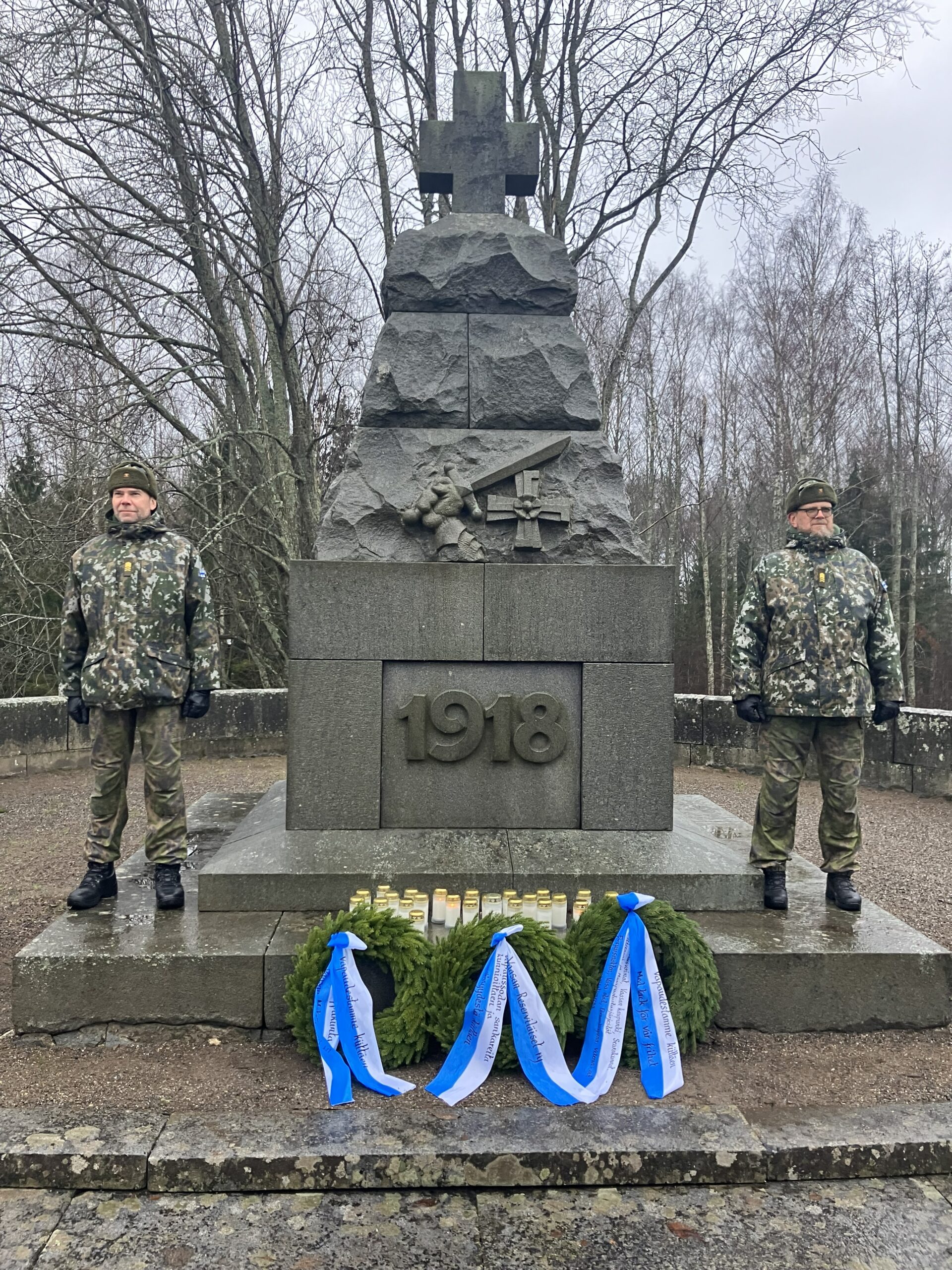 Itsenäisyyspäivä 2025 Vaasan Reserviläisten kunniavartio