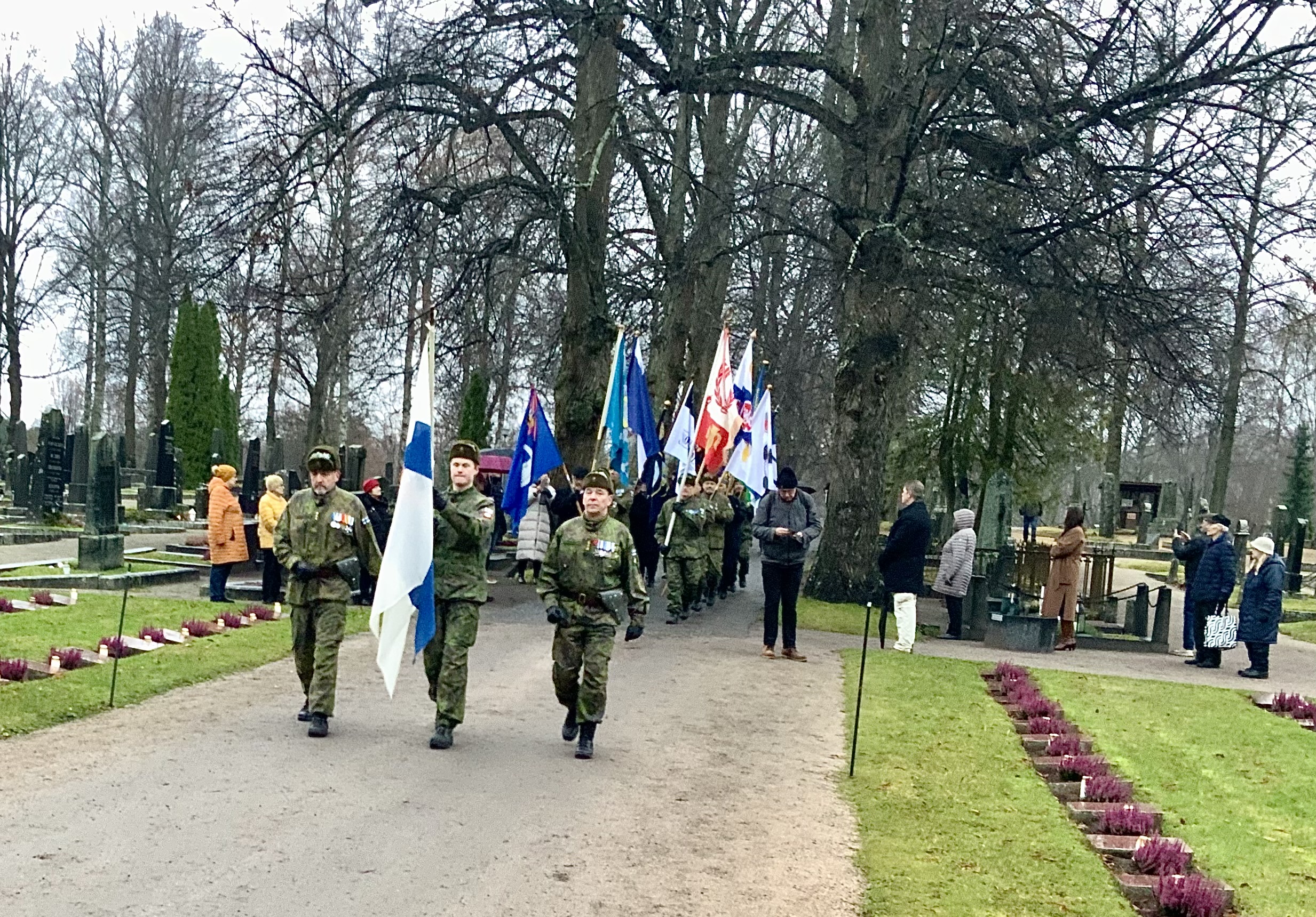 Itsenäisyyspäivä 2025 Vaasan Reserviläiset lippulinna